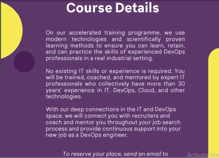 Practical DevOps - Course Details
